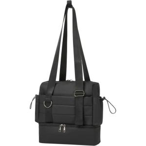 image:imageSmall Gym Bag for WomenMini Gym Duffle Bag with Independent Compartment Lightweight Gym Tote Bag Sport Duffle Bag for Travel Workout Dance YogaBlackSport