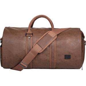 image:imageseyfocnia Convertible Travel Garment BagCarry on Garment Duffel Bag for Men Women  2 in 1 Hanging Suitcase Suit Business Travel BagBrown