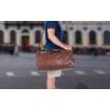 image:imageLeather Travel Bag with Shoe Pouch Waterproof Weekender Overnight Bag Carry On Duffel Bag for Men WomenBlack20inch