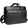 image:imageseyfocnia Mens Leather Messenger Bag 156 Inch 173 Inch Laptop Briefcase Satchel Computer Shoulder Bag Business HandbagBlack