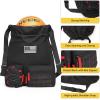 image:imageseyfocnia Drawstring Backpack Tactical String Bag with Zipper Pockets Waterproof Cinch Bag Sport Gym Sackpack  BlackBlack