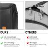 image:imageseyfocnia Garment Bag with Shoe Pouch Carry On Convertible Travel Duffel Bag for Men Women 2 in 1 Hanging Suitcase Suit Business Travel Bag BrownBlack