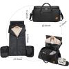 image:imageseyfocnia Garment Bag with Shoe Pouch Carry On Convertible Travel Duffel Bag for Men Women 2 in 1 Hanging Suitcase Suit Business Travel Bag BrownBlack