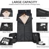 image:imageseyfocnia Garment Bag with Shoe Pouch Carry On Convertible Travel Duffel Bag for Men Women 2 in 1 Hanging Suitcase Suit Business Travel Bag BrownBlack