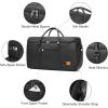 image:imageseyfocnia Garment Bag with Shoe Pouch Carry On Convertible Travel Duffel Bag for Men Women 2 in 1 Hanging Suitcase Suit Business Travel Bag BrownBlack