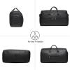 image:imageseyfocnia Garment Bag with Shoe Pouch Carry On Convertible Travel Duffel Bag for Men Women 2 in 1 Hanging Suitcase Suit Business Travel Bag BrownBlack
