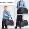 image:imageseyfocnia Garment Bag with Shoe Pouch Carry On Convertible Travel Duffel Bag for Men Women 2 in 1 Hanging Suitcase Suit Business Travel Bag BrownBlack