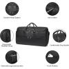 image:imageseyfocnia Garment Bag with Shoe Pouch Carry On Convertible Travel Duffel Bag for Men Women 2 in 1 Hanging Suitcase Suit Business Travel Bag BrownBlack