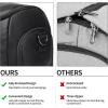 image:imageseyfocnia Garment Bag with Shoe Pouch Carry On Convertible Travel Duffel Bag for Men Women 2 in 1 Hanging Suitcase Suit Business Travel Bag BrownBlack