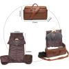 image:imageseyfocnia Garment Bag with Shoe Pouch Carry On Convertible Travel Duffel Bag for Men Women 2 in 1 Hanging Suitcase Suit Business Travel Bag BrownBrown
