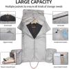 image:imageseyfocnia Garment Bag with Shoe Pouch Carry On Convertible Travel Duffel Bag for Men Women 2 in 1 Hanging Suitcase Suit Business Travel Bag BrownPink