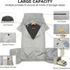 image:imageseyfocnia Garment Bag with Shoe Pouch Carry On Convertible Travel Duffel Bag for Men Women 2 in 1 Hanging Suitcase Suit Business Travel Bag BrownWhtie Brown