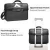 image:imageseyfocnia Mens Leather Messenger Bag 156 Inch 173 Inch Laptop Briefcase Satchel Computer Shoulder Bag Business HandbagBlack