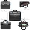 image:imageseyfocnia Mens Leather Messenger Bag 156 Inch 173 Inch Laptop Briefcase Satchel Computer Shoulder Bag Business HandbagBlack