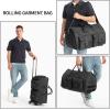 image:imageRolling Garment BagRolling Duffle Bag with Wheels Rolling Garment Bags for Travel with Shoe Pouch Carry On Bag Weekender Bags Garment Duffel Bag for WomenGreyA2Grey2P