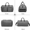 image:imageRolling Garment BagRolling Duffle Bag with Wheels Rolling Garment Bags for Travel with Shoe Pouch Carry On Bag Weekender Bags Garment Duffel Bag for WomenGreyA1Grey2P