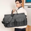 image:imageRolling Garment BagRolling Duffle Bag with Wheels Rolling Garment Bags for Travel with Shoe Pouch Carry On Bag Weekender Bags Garment Duffel Bag for WomenGreyA2Grey2P