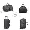 image:imageRolling Garment BagRolling Duffle Bag with Wheels Rolling Garment Bags for Travel with Shoe Pouch Carry On Bag Weekender Bags Garment Duffel Bag for WomenGreyA2Grey2P
