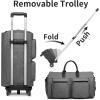 image:imageRolling Garment BagsGarment Bag with Wheels Gym Backpack for Men Backpack With Shoe Compartment