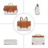 image:imageSeyfocnia Briefcase for Women  156 inch Laptop Messenger Bag  Shoulder amp Backpack for Women  Beige