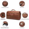image:imageSeyfocnia Rolling Garment Bag With Wheels  Overnight Carry On Suitcase With Shoe Compartment  Convertible Duffle Bag for Travel  BrownBrown