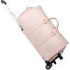 image:imageRolling Garment BagRolling Duffle Bag with Wheels Rolling Garment Bags for Travel with Shoe Pouch Carry On Bag Weekender Bags Garment Duffel Bag for WomenGreyPink