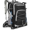 image:imageseyfocnia Hiking Backpack40L Waterproof Camping Backpack Lightweight Backpack for Men Women Hiking Daypack Outdoor Travel DaypackBlackBlack