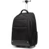 image:imageseyfocnia Rolling Backpack17 inch Rolling Laptop Bag Travel Backpack with Wheels Roller Back pack Wheeled Laptop Bag with Wheels for Women MenBlack