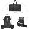 image:imageseyfocnia Convertible Garment Bag for Travel Carry On Garment Bag Backpack for Men Women 3 in 1 Hanging Suitcase Suit Business Travel Bag Black