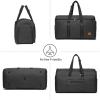 image:imageseyfocnia Convertible Garment Bag for Travel Carry On Garment Bag Backpack for Men Women 3 in 1 Hanging Suitcase Suit Business Travel Bag Black