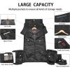 image:imageseyfocnia Convertible Garment Bag for Travel Carry On Garment Bag Backpack for Men Women 3 in 1 Hanging Suitcase Suit Business Travel Bag Black