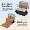 image:imageseyfocnia Convertible Travel Garment Bag Large Travel Backpack for Men amp Women Business Laptop Backpack Carry On Luggage Personal Item Travel Bag Suit Bag With MultiPockets Black 22
