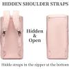 image:imageseyfocnia Convertible Travel Garment BagCarry on Garment Duffel Bag for Women  3 in 1 Garment Backpack Hanging Suitcase Suit Business Travel BagPink