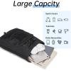 image:imageseyfocnia Drawstring Backpack Tactical String Gym Bag with Zipper Pockets Waterproof Cinch Bag Sport Gym Backpack for Men Black