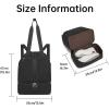 image:imageseyfocnia Drawstring Gym Backpack with Shoe Compartment String Gym Bag Sackpack for Women Waterproof Travel Tote Sports Bags Cinch Beach Swim Travel Workout Bag WhiteBlack