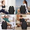 image:imageseyfocnia Gym Backpack for Men Lightweight Sports Back pack With Shoe Compartment Waterproof Gym Bag Workout Trainning Rucksack Casual Travel DaypackBlackBlack