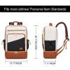 image:imageseyfocnia Gym Backpack for Men Lightweight Sports Back pack With Shoe Compartment Waterproof Gym Bag Workout Trainning Rucksack Casual Travel DaypackBlackWhite Brown