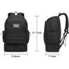image:imageseyfocnia Gym Backpack for MenMilitary Tactical Backpack Travel Bag with Shoe Compartment Lightweight Sports Gym Bag Casual DaypackBlack