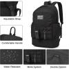 image:imageseyfocnia Gym Backpack for MenMilitary Tactical Backpack Travel Bag with Shoe Compartment Lightweight Sports Gym Bag Casual DaypackBlack