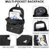 image:imageseyfocnia Gym Backpack for MenWaterproof Gym Bag With Shoe Compartment Lightweight Travel Bag Sports Backpack Casual DaypackBlack20inch