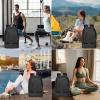 image:imageseyfocnia Gym Backpack for MenWaterproof Gym Bag With Shoe Compartment Lightweight Travel Bag Sports Backpack Casual DaypackBlack22inch