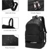 image:imageseyfocnia Gym Backpack for MenWaterproof Travel Backpack With Shoe Compartment Lightweight Sports Gym Bag Casual DaypackBlackBlack
