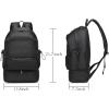 image:imageseyfocnia Gym Backpack for MenWaterproof Travel Backpack With Shoe Compartment Lightweight Sports Gym Bag Casual DaypackBlackBlack