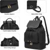 image:imageseyfocnia Gym Backpack for Women Gym Bag with Shoe Compartment Lightweight Travel Workout Sports Backpack Womens Black