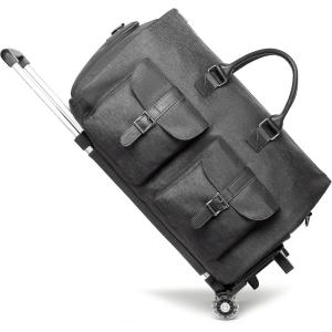 image:imageRolling Garment BagRolling Duffle Bag with Wheels Rolling Garment Bags for Travel with Shoe Pouch Carry On Bag Weekender Bags Garment Duffel Bag for WomenGreyA2Grey2P