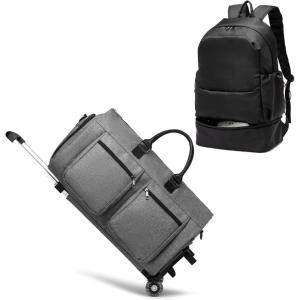 image:imageRolling Garment BagsGarment Bag with Wheels Gym Backpack for Men Backpack With Shoe Compartment
