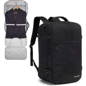 image:imageseyfocnia Convertible Travel Garment Bag Large Travel Backpack for Men amp Women Business Laptop Backpack Carry On Luggage Personal Item Travel Bag Suit Bag With MultiPockets Black 22
