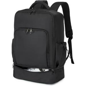 image:imageseyfocnia Gym Backpack for Men Lightweight Sports Back pack With Shoe Compartment Waterproof Gym Bag Workout Trainning Rucksack Casual Travel DaypackBlackBlack