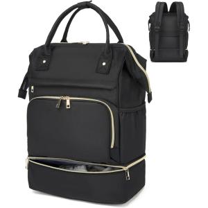 image:imageseyfocnia Gym Backpack for WomenGym Bag with Shoe Compartment Lightweight Travel Workout Sports Backpack Womens Black