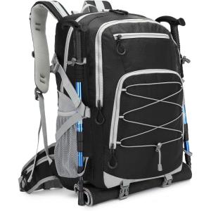 image:imageseyfocnia Hiking Backpack40L Waterproof Camping Backpack Lightweight Backpack for Men Women Hiking Daypack Outdoor Travel DaypackBlackBlack
